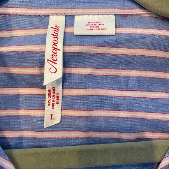 Aeropostale front button down shirt - Picture 4 of 7